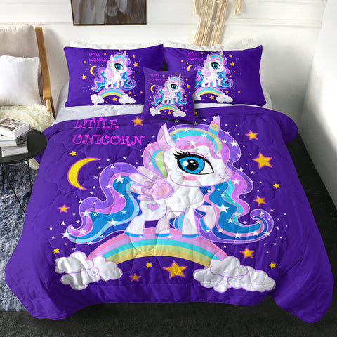Image of 4 Pieces Little Unicorn SWBD2019 Comforter Set