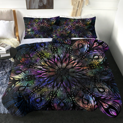 Image of 4 Pieces Dark Patterns SWBD2021 Comforter Set