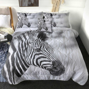 4 Pieces Zebra SWBD2024 Comforter Set