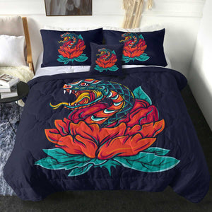 4 Pieces Venom SWBD2036 Comforter Set