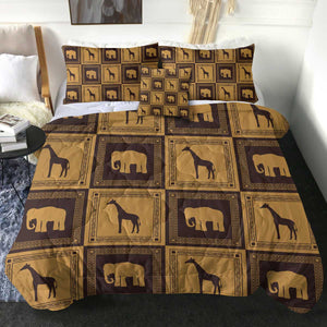 4 Pieces Animal Boxes SWBD2053 Comforter Set