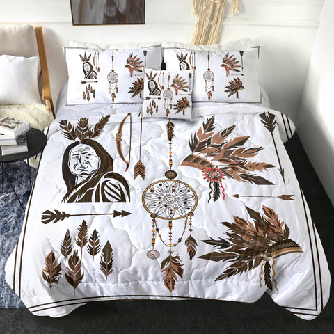 Image of 4 Pieces Native American SWBD2062 Comforter Set