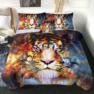4 Pieces Space Tiger SWBD2069 Comforter Set