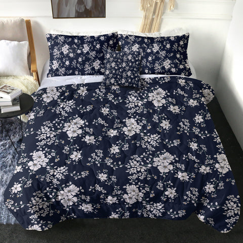 Image of 4 Pieces Little Flowers SWBD2071 Comforter Set