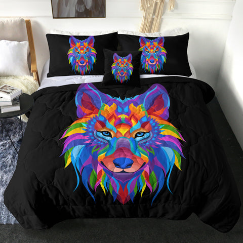 Image of 4 Pieces Genie Wolf SWBD2086 Comforter Set