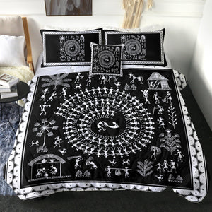 4 Pieces Communal Tribe SWBD2177 Comforter Set