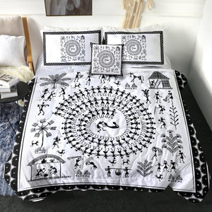 4 Pieces Communal Tribe SWBD2178 Comforter Set