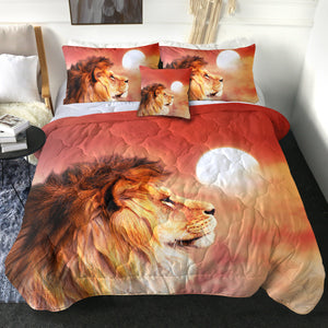 4 Pieces Lion SWBD2188 Comforter Set