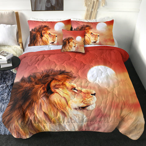 Image of 4 Pieces Lion SWBD2188 Comforter Set