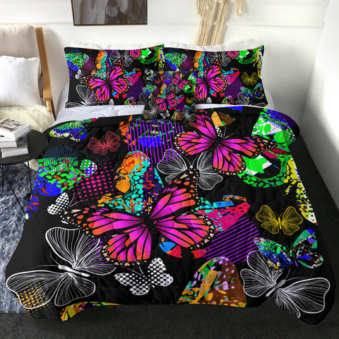 Image of 4 Pieces Butterflies SWBD2228 Comforter Set
