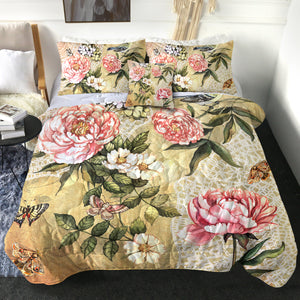 4 Pieces Flowers SWBD2232 Comforter Set