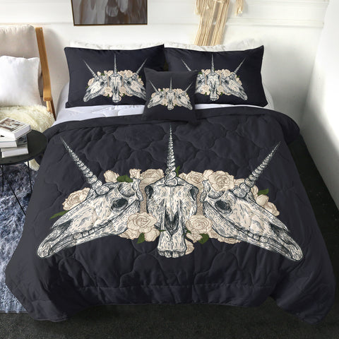 Image of 4 Pieces Unicorn Trophyhead SWBD2239 Comforter Set