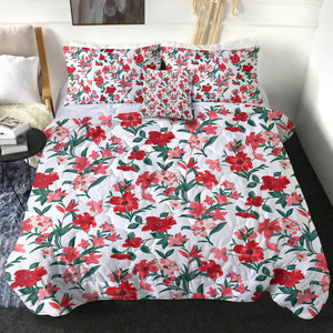 4 Pieces Bright Flowers SWBD2243 Comforter Set