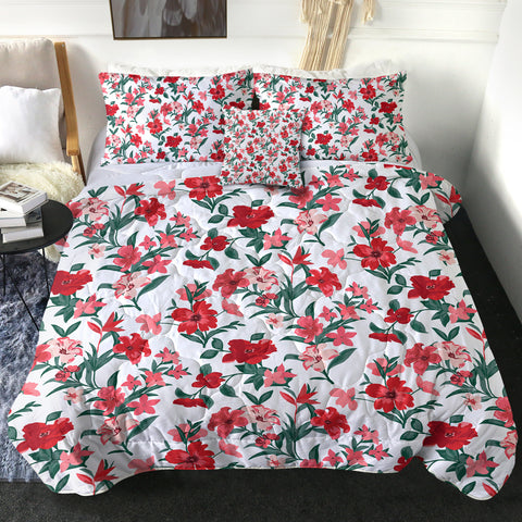 Image of 4 Pieces Bright Flowers SWBD2243 Comforter Set