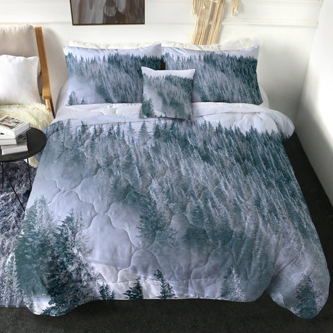 Image of 4 Pieces Winter Taiga SWBD2249 Comforter Set