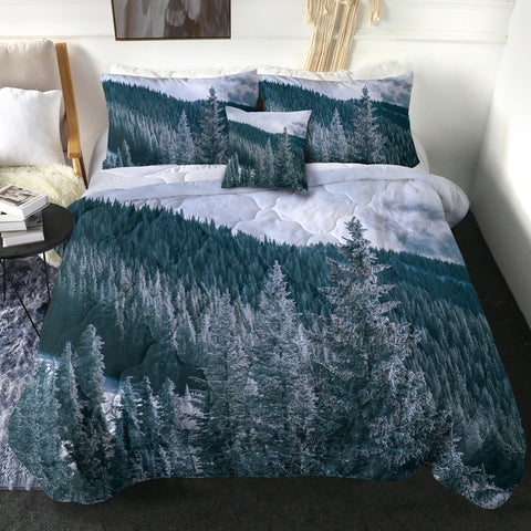 Image of 4 Pieces Winter Forest SWBD2250 Comforter Set