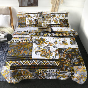 4 Pieces Mixed Patterns SWBD2326 Comforter Set