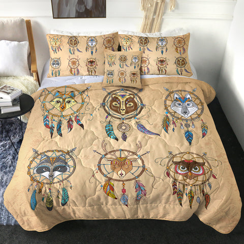 Image of 4 Pieces Animal Dreamcatchers SWBD2333 Comforter Set