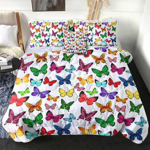 Image of 4 Pieces Butterflies SWBD2465 Comforter Set