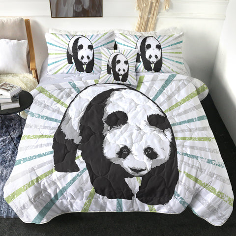 Image of 4 Pieces Panda SWBD2478 Comforter Set