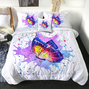 4 Pieces Butterfly SWBD2483 Comforter Set