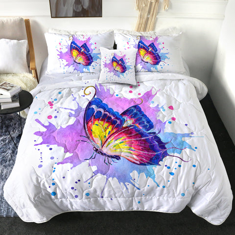 Image of 4 Pieces Butterfly SWBD2483 Comforter Set