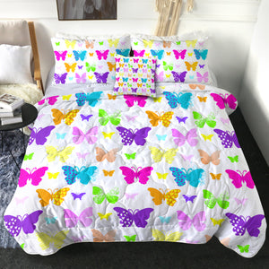 4 Pieces Butterflies SWBD2494 Comforter Set