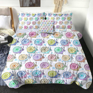 4 Pieces Snails SWBD2504 Comforter Set