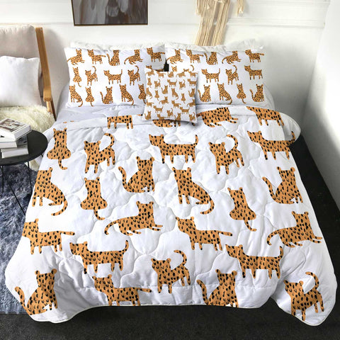Image of 4 Pieces Leopards SWBD2510 Comforter Set