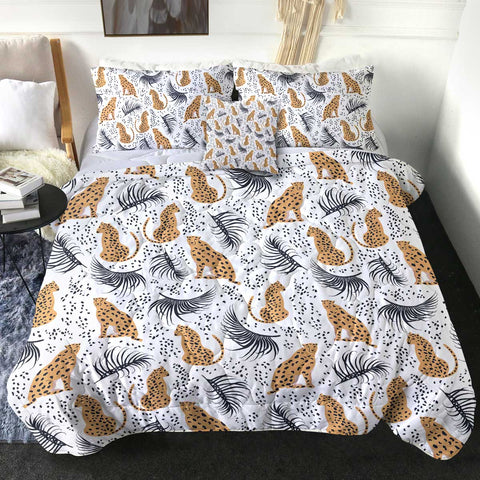 Image of 4 Pieces Leopards SWBD2512 Comforter Set