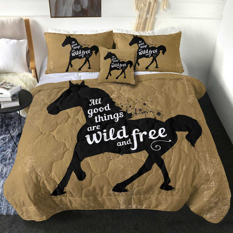 Image of 4 Pieces Wild & Free SWBD2532 Comforter Set