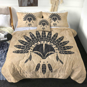 4 Pieces Tribe Warchief SWBD2690 Comforter Set