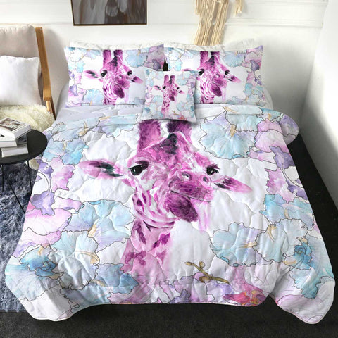 Image of 4 Pieces Giraffe SWBD2709 Comforter Set