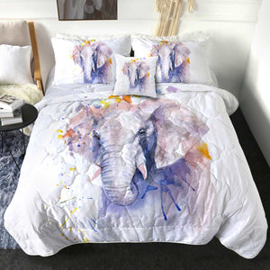 4 Pieces Elephant SWBD2712 Comforter Set