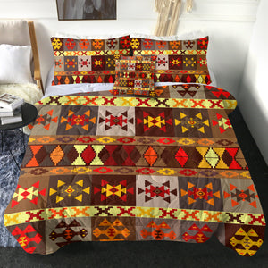 4 Pieces Geometric Patterns SWBD2776 Comforter Set