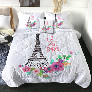 4 Pieces In Love With Paris SWBD2780 Comforter Set