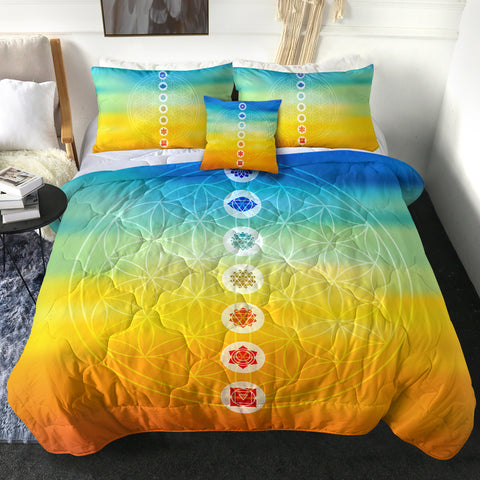 Image of 4 Pieces Energy Symbols SWBD2784 Comforter Set