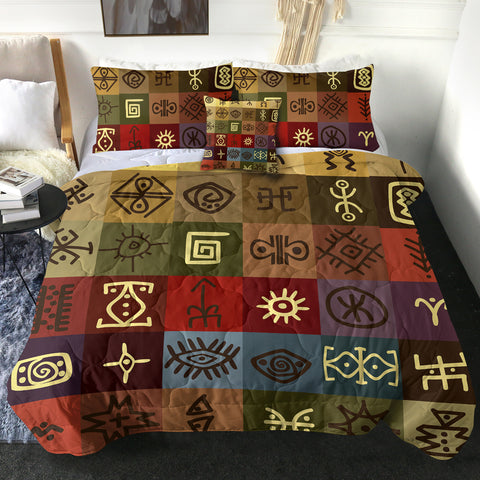 Image of 4 Pieces Symbols SWBD2787 Comforter Set