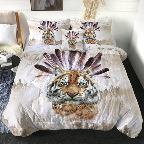 Image of 4 Pieces Tiger Cub SWBD2848 Comforter Set