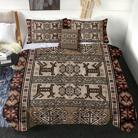 Image of 4 Pieces Rug Patterns SWBD2855 Comforter Set