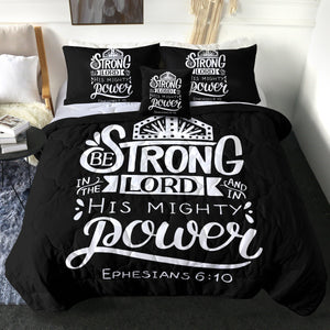 4 Pieces Bible Quote SWBD2866 Comforter Set