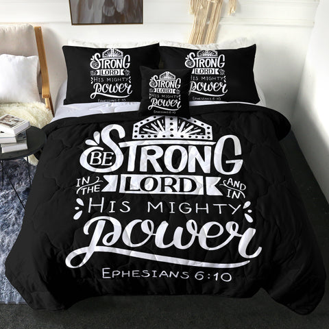 Image of 4 Pieces Bible Quote SWBD2866 Comforter Set