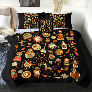 4 Pieces Russia Themed SWBD2867 Comforter Set