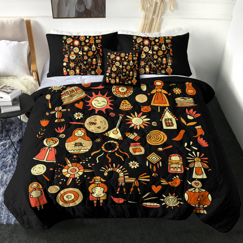 Image of 4 Pieces Russia Themed SWBD2867 Comforter Set