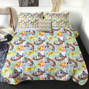 4 Pieces Koalas SWBD2872 Comforter Set