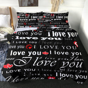 4 Pieces I Love You SWBD2969 Comforter Set