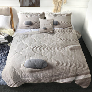 4 Pieces Sand Patterns SWBD2972 Comforter Set