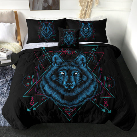 Image of 4 Pieces Feral Themed SWBD2983 Comforter Set