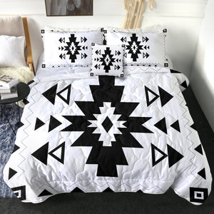 4 Pieces Geometric Patterns SWBD2984 Comforter Set