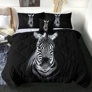 4 Pieces Zebra SWBD2997 Comforter Set
